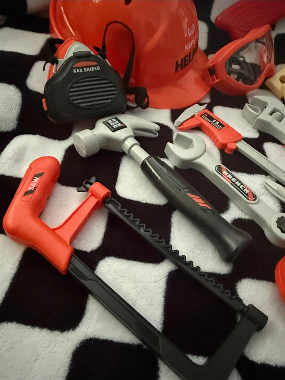 Kids Construction Tool Set with Helmet & Accessories